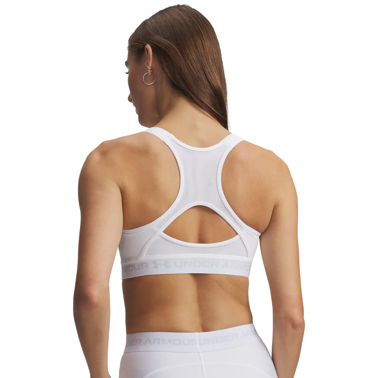 Under Armour HeatGear Crossback High – Soutien-gorge sport - White / Halo Grey