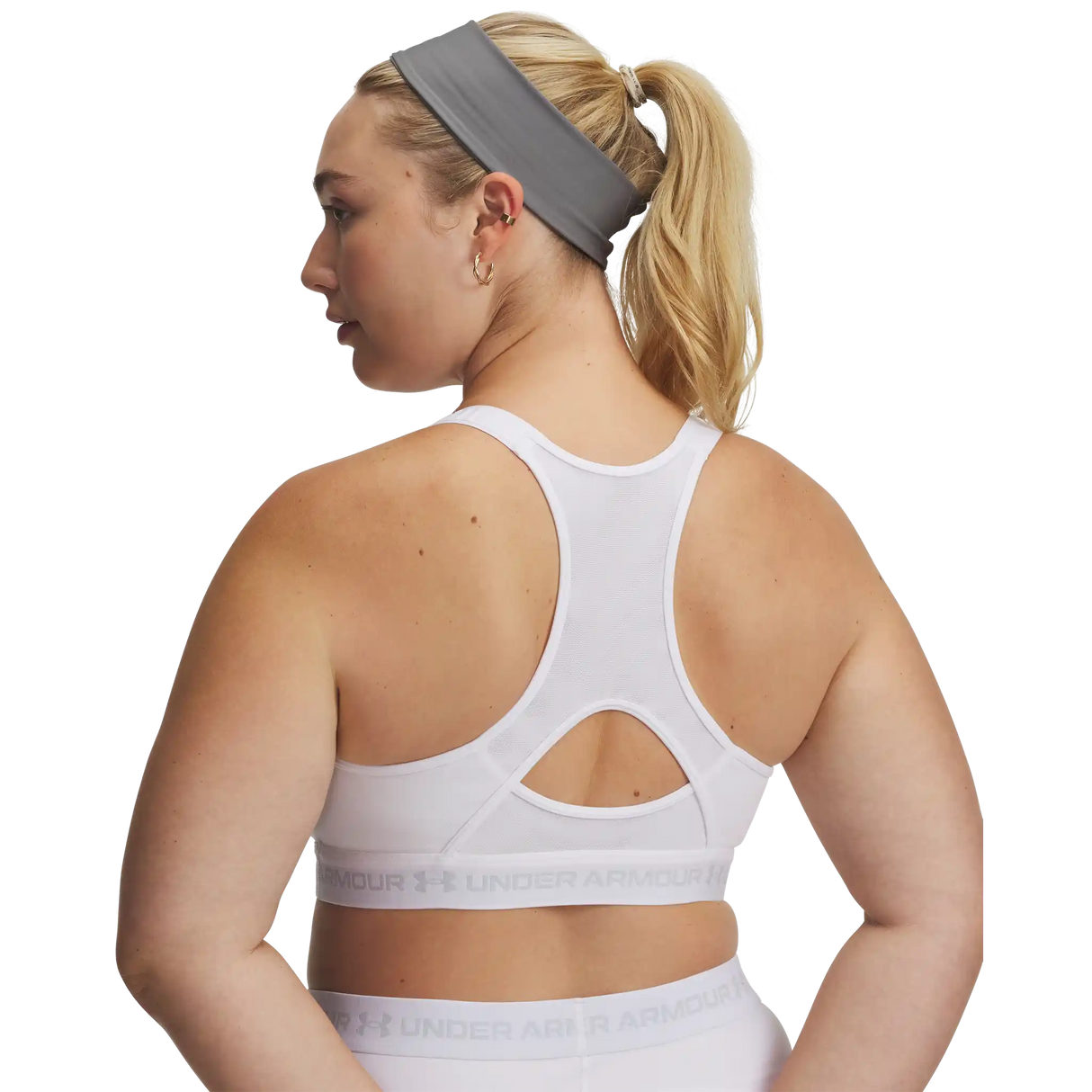 Under Armour HeatGear Crossback High – Soutien-gorge sport - White / Halo Grey