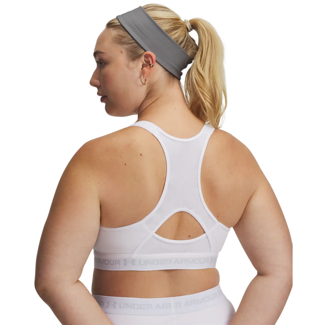 Under Armour HeatGear Crossback High – Soutien-gorge sport - White / Halo Grey