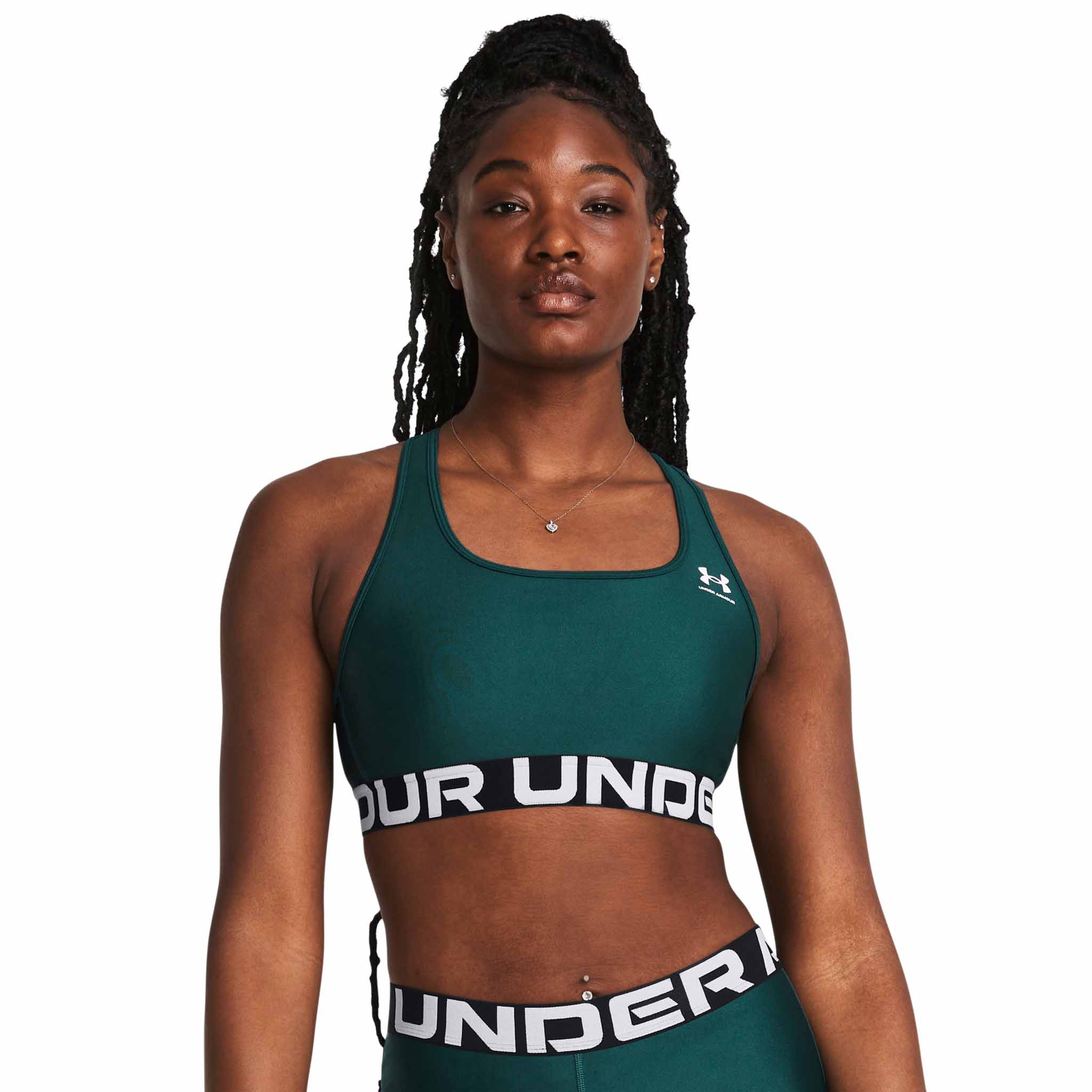 UA HeatGear Armour Medium Support Branded Sports Bra – Soccer