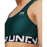 UA HeatGear Armour soutien-gorge sport à soutien moyen details -hydro teal / white