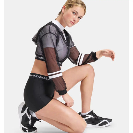 Under Armour Heatgear short court 8 cm femme - Ultimate Black / White