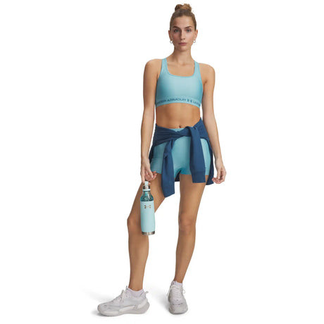 Under Armour Heatgear short court 8 cm femme - Blue Haze / Boundless Blue