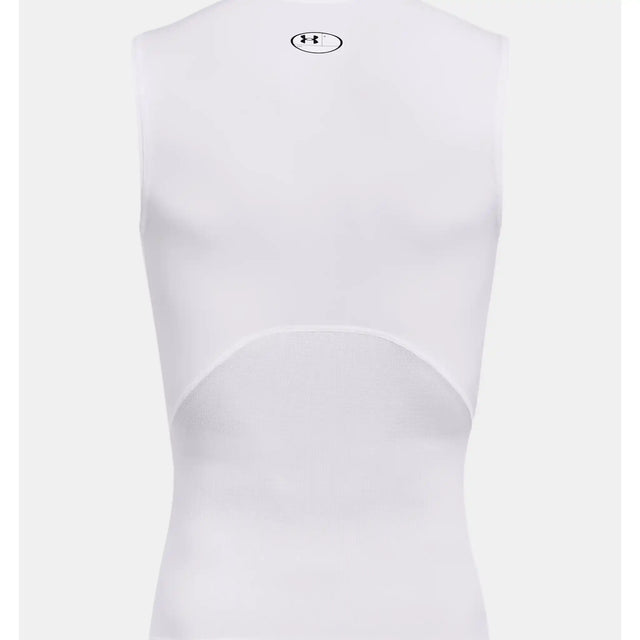 Under Armour UA HeatGear Armour - haut sans manches pour homme - Blanc / Noir