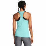 Under Armour HeatGear camisole dos nageur femme dos live- Radial Turquoise / White