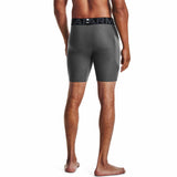 Under Armour HeatGear Shorts de compression homme dos live-Carbon Heather / Black