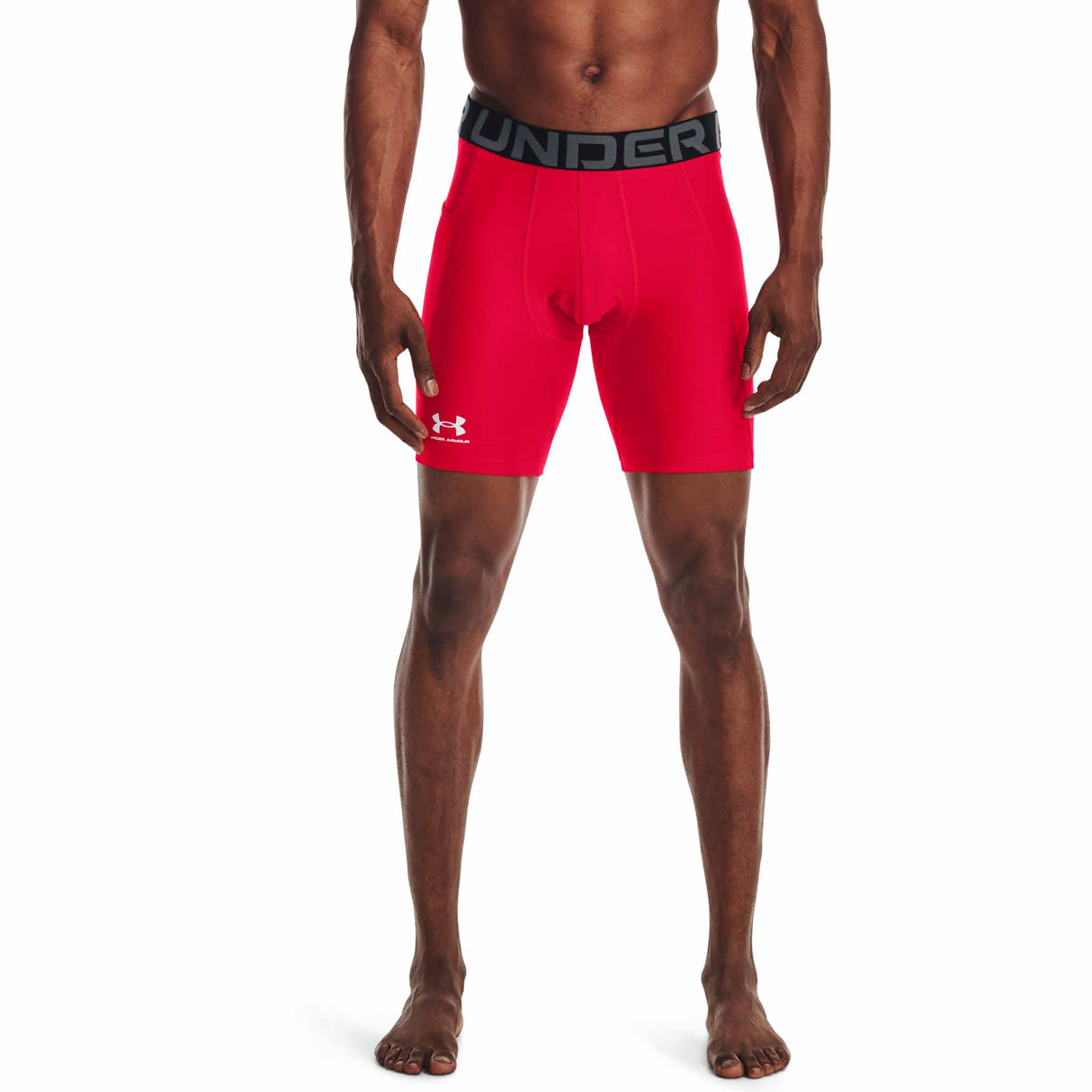Under Armour HeatGear Shorts de compression homme -rouge / blanc