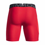 Under Armour HeatGear Shorts de compression homme dos -rouge / blanc