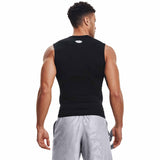 Under Armour HeatGear camisole  sport homme dos live - noir / blanc