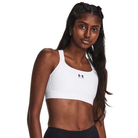 UA HeatGear Armour soutien-gorge sport à soutien élevé XS - Blanc / Noir