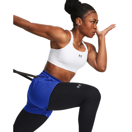 UA HeatGear Armour soutien-gorge sport à soutien élevé live - Blanc / Noir