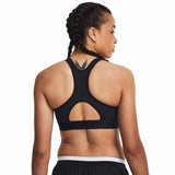 UA HeatGear Armour soutien-gorge sport à soutien élevé dos M -Black / Jet Gray