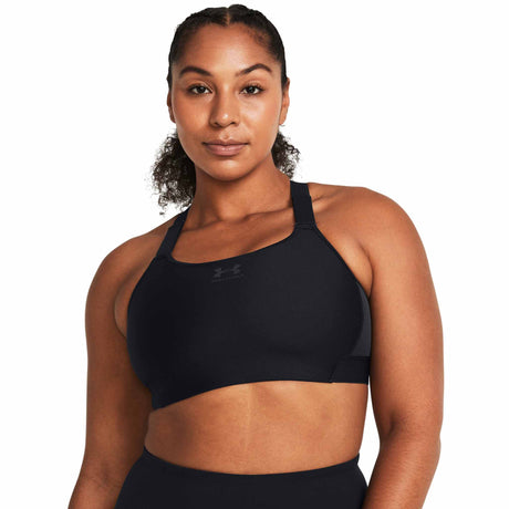 UA HeatGear Armour soutien-gorge sport à soutien élevé L -Black / Jet Gray