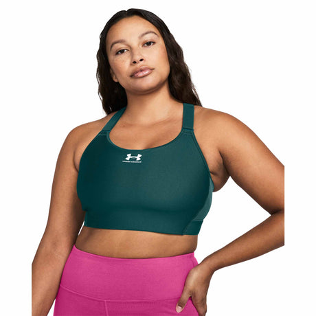 UA HeatGear Armour soutien-gorge sport à soutien élevé XL - Hydro Teal / White