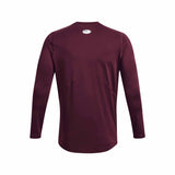 UA HeatGear Armour Fitted T-shirt à manches longues pour hommes - Marron foncé