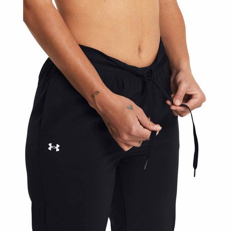 UA Armour pantalon extensible à taille haute femme taille - noir / blanc