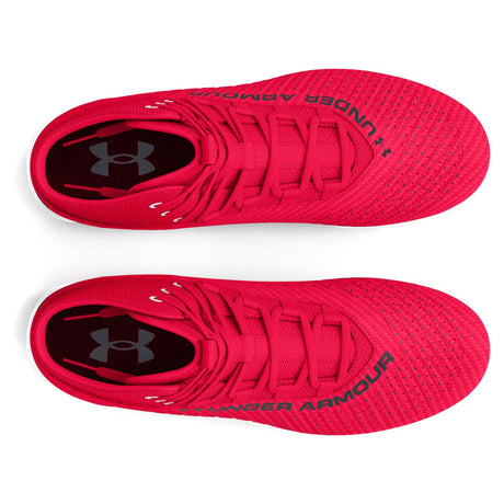 Under Armour Highlight 2 RM JR chaussures de football enfant empeigne - Rouge / Blanc / Rouge