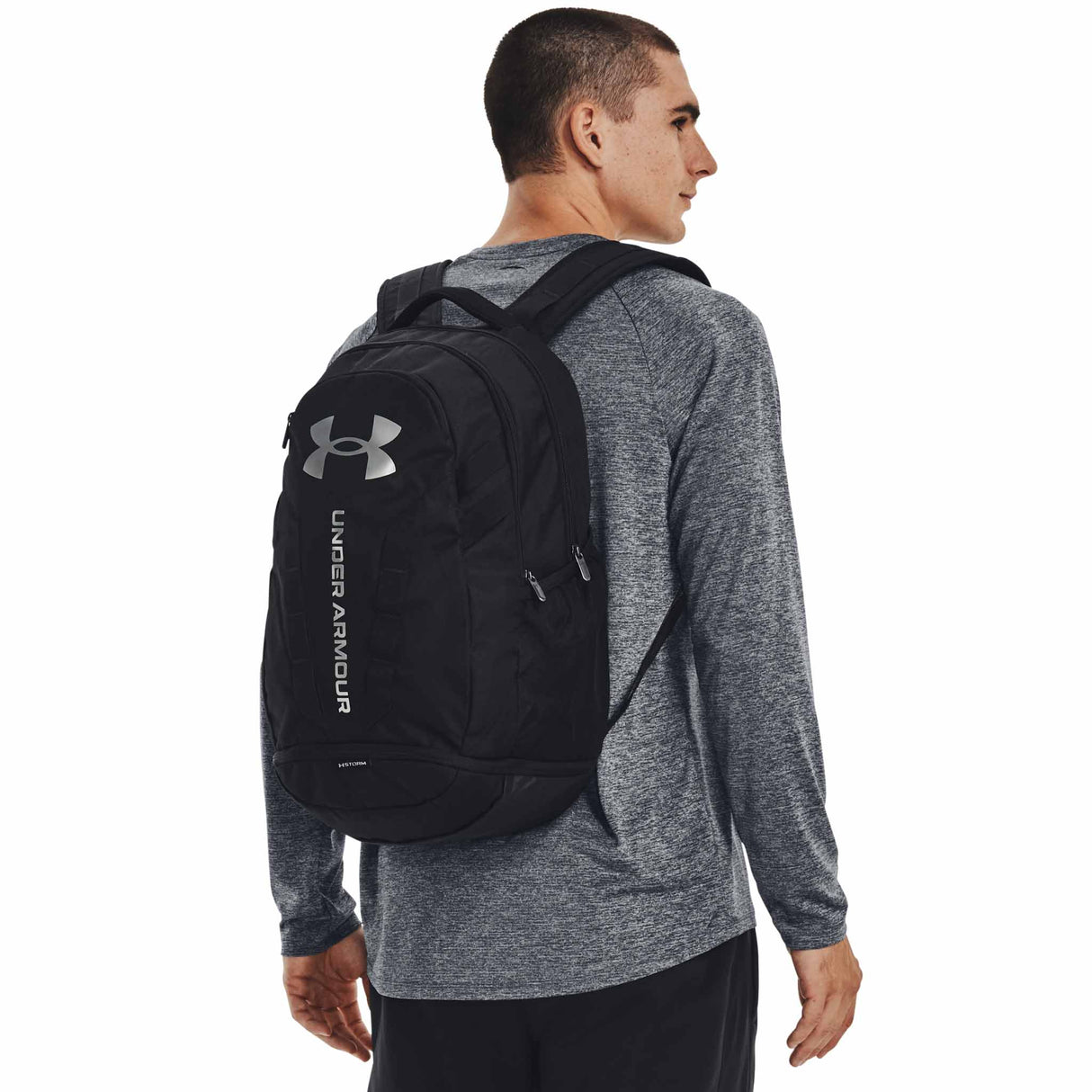 Under Armour Hustle 5.0 sac a dos sport live-Noir / Argent