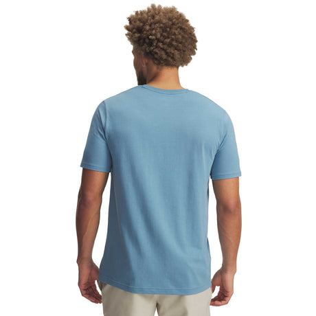 Under Armour Icon t-shirt à manches courtes pour homme dos - Blue Smoke / Blue Smoke