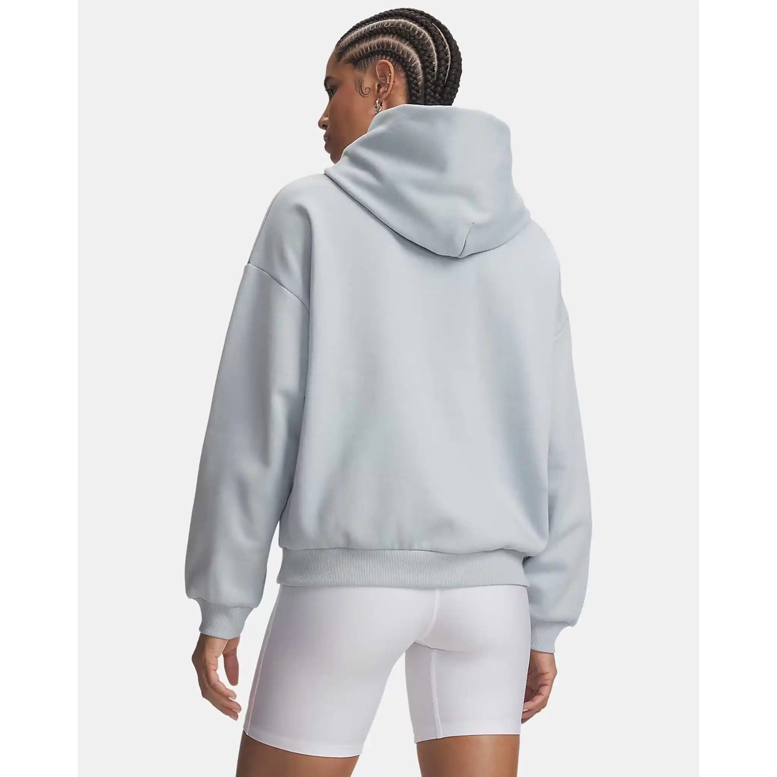 UA Icon Fleece sweatshirt à capuchon en molleton pour femme - Blue Fog