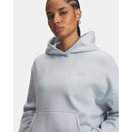 UA Icon Fleece sweatshirt à capuchon en molleton pour femme - Blue Fog