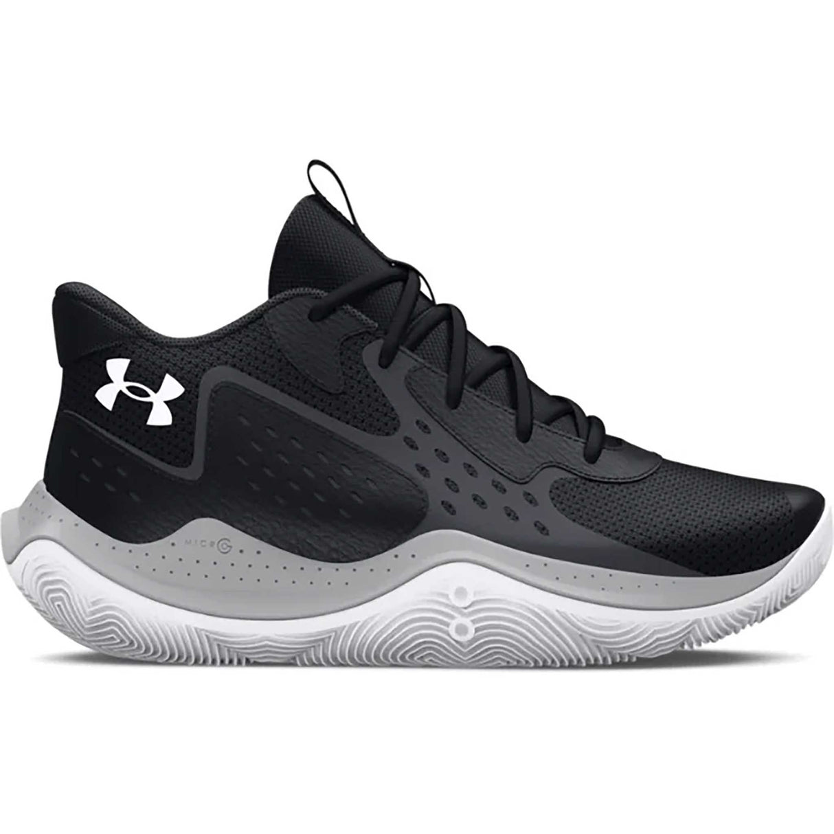 UA Jet 23 chaussures de basketball pour enfant - Black / Jet Gray / White