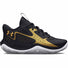 Under Armour Jet 23 chaussures de basketball pour enfant - Black / Metallic Gold