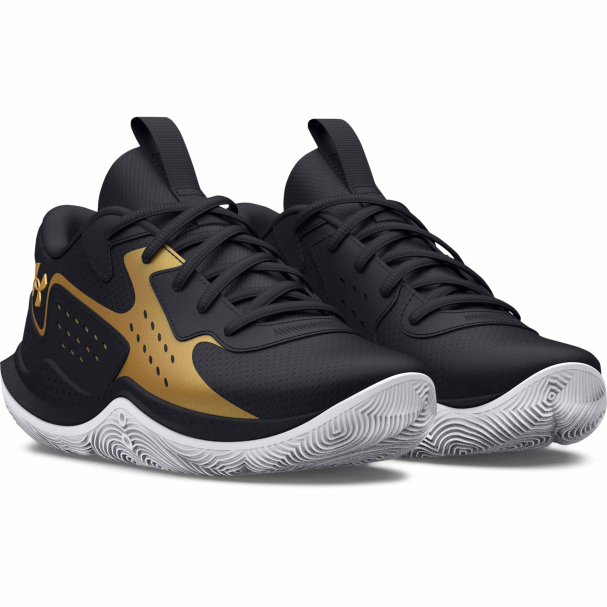 Under Armour Jet 23 chaussures de basketball pour enfant - Black / Metallic Gold