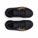 Under Armour Jet 23 chaussures de basketball pour enfant - Black / Metallic Gold