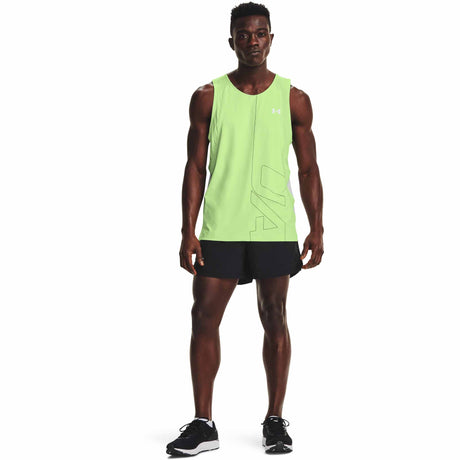 Under Armour Launch 5 pouces short de course à pied pour homme - Black / Reflective