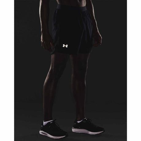 Under Armour Launch 5 pouces short de course à pied pour homme - Black / Reflective