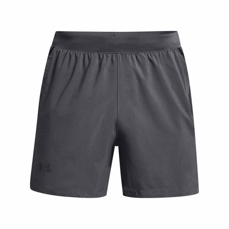 Under Armour Launch 5 pouces short de course à pied pour homme - Pitch Grey / Black / Reflective