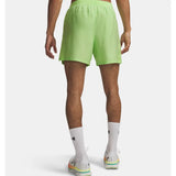 Under Armour UA Launch short de course à pied 13 cm (5 po) pour homme - Lumos Lime / Reflective