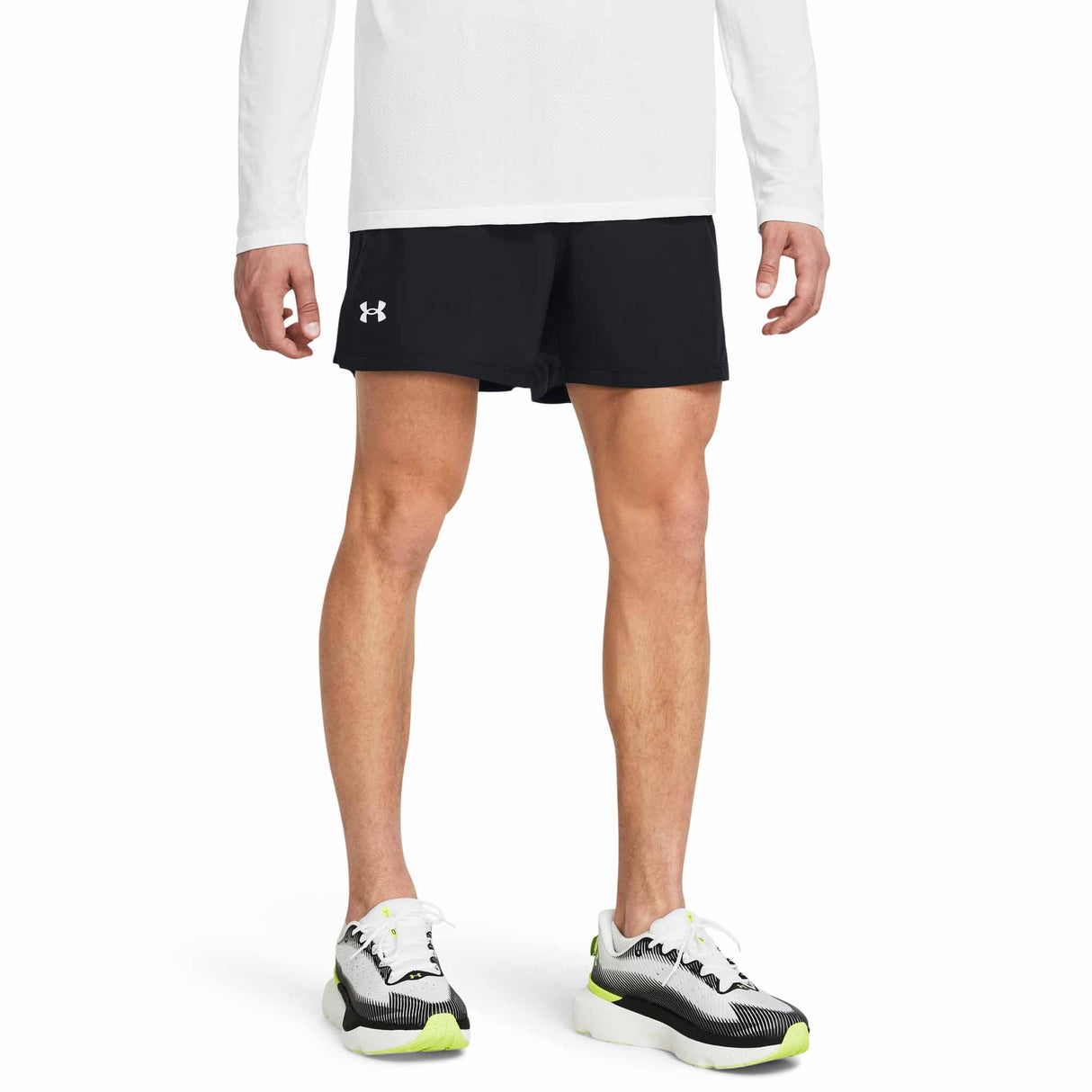 Under Armour Launch shorts homme 5 pouces face live 2 - black / reflective