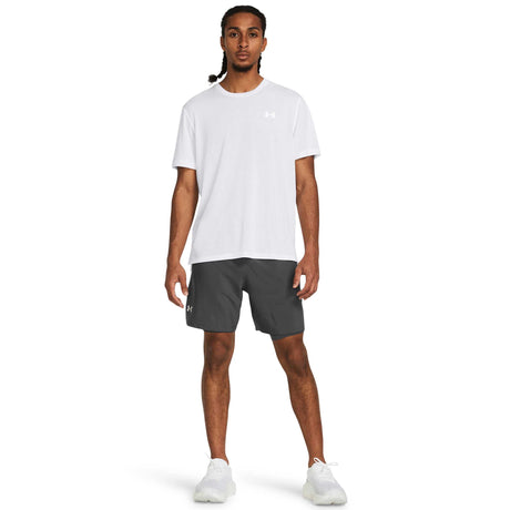 Under Armour Launch 7 pouces shorts de course à pied pour homme 2-en-1 live - Castlerock / Réfléchissant