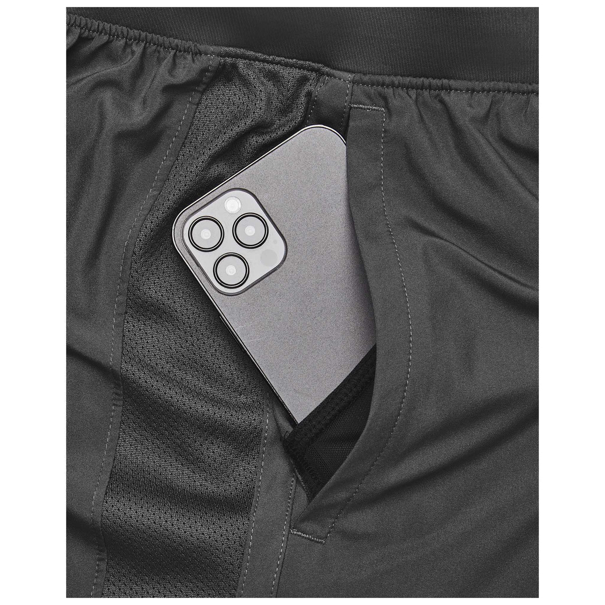 Under Armour Launch 7 pouces shorts de course à pied pour homme 2-en-1 détails - Castlerock / Réfléchissant