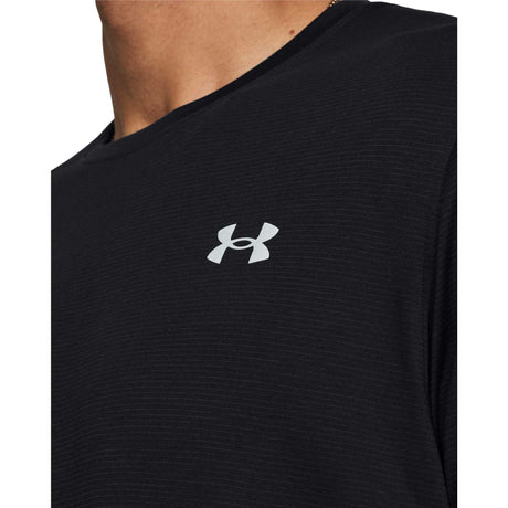 UA Launch - haut à manches longues homme details - Black / Reflective