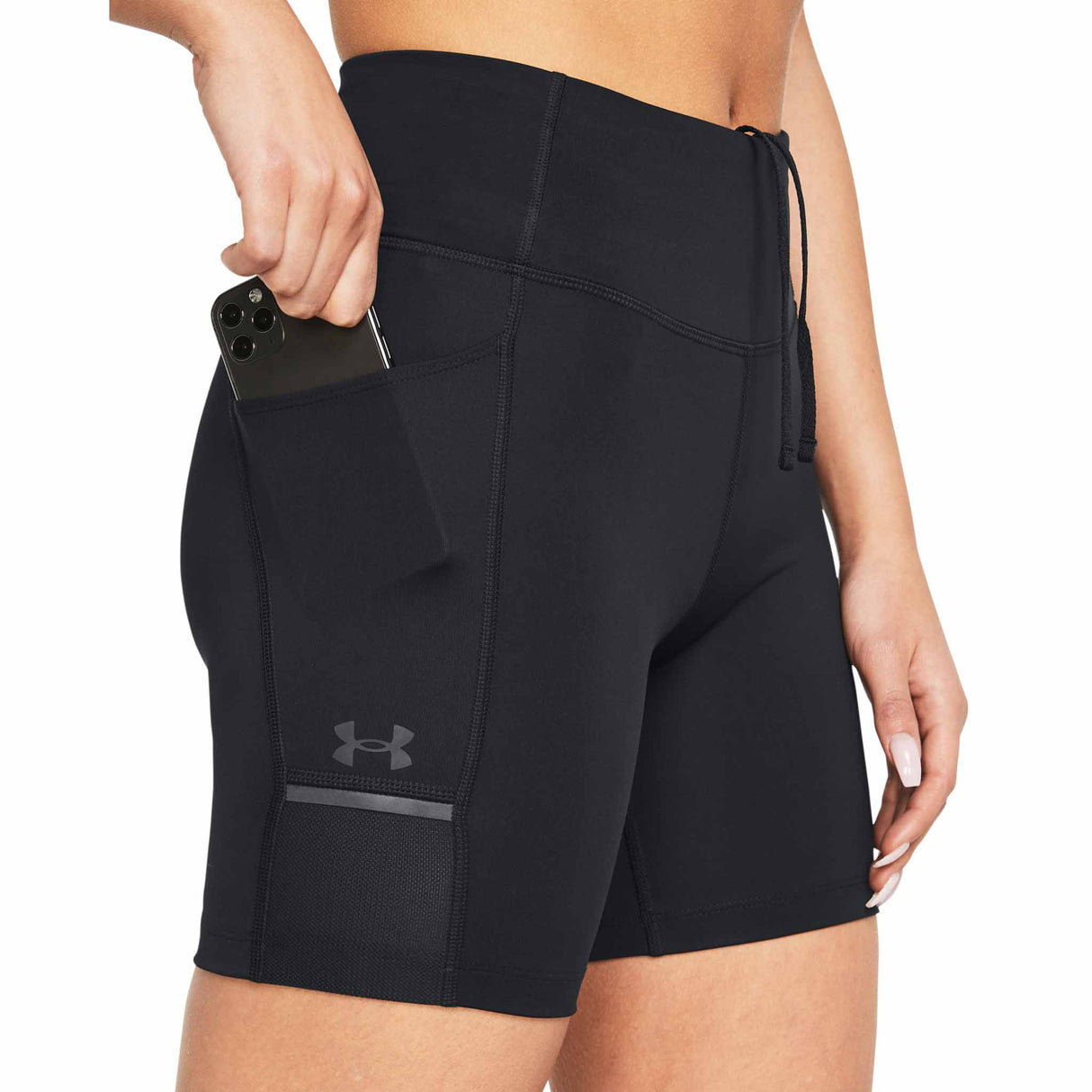 Under Armour Launch shorts cuissard 6 pouces femme pochette live - black / reflective