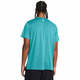 Under Armour Launch t-shirt manches courtes homme dos live -Circuit Teal / Reflective