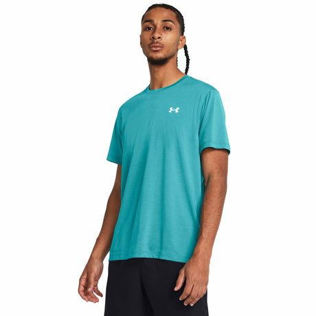 Under Armour Launch t-shirt manches courtes homme face live -Circuit Teal / Reflective