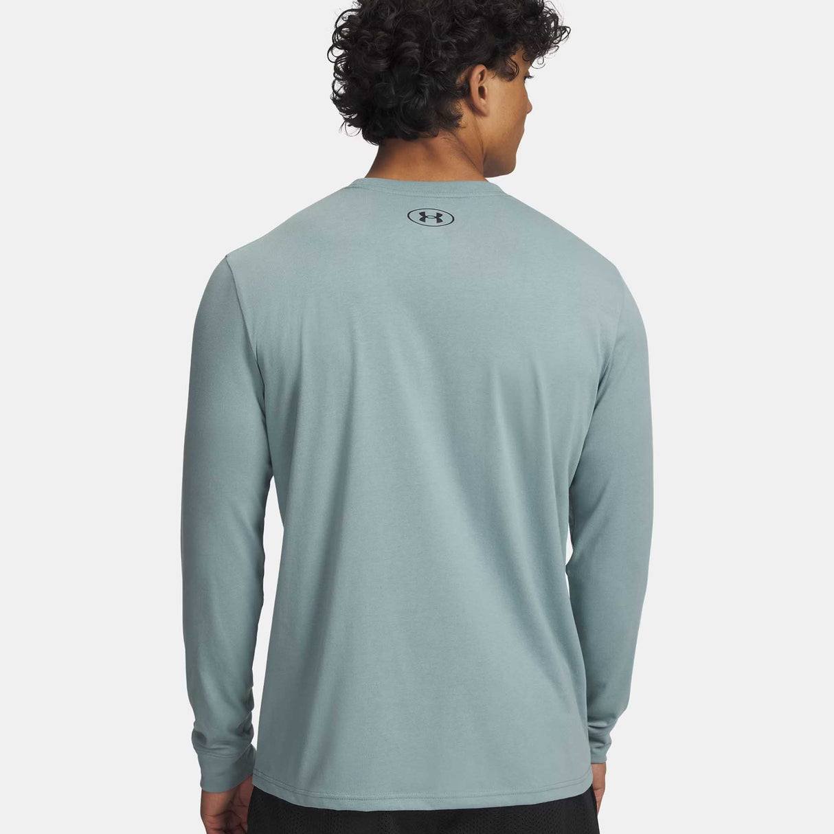 UA haut à manches longues avec logo imprimé à gauche pour homme -Serpentine / Black