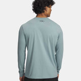 UA haut à manches longues avec logo imprimé à gauche pour homme -Serpentine / Black