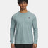 UA haut à manches longues avec logo imprimé à gauche pour homme -Serpentine / Black