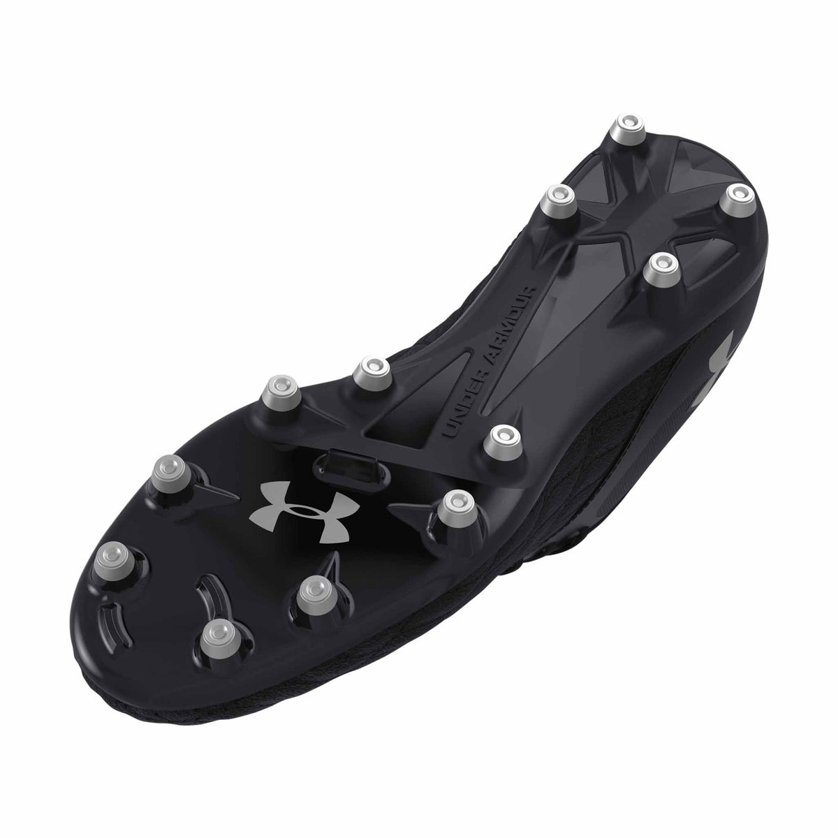 Under Armour Magnetico Select JR 3.0 FG souliers de soccer enfants crampons- noir / noir / argent métallique