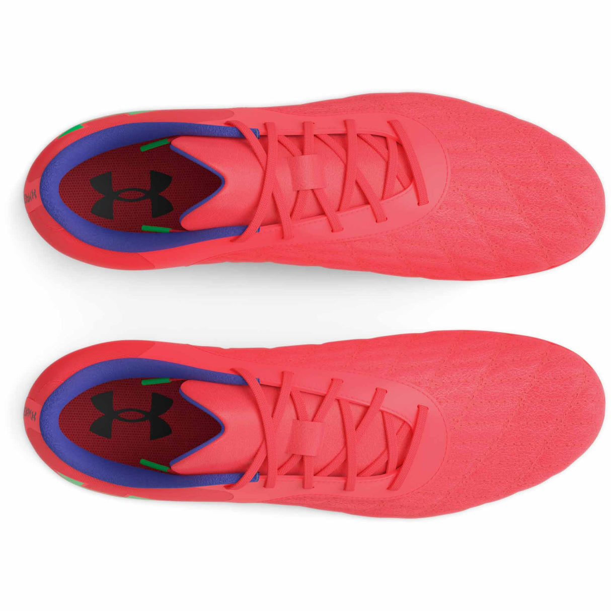 Under Armour Magnetico Select JR 3.0 FG souliers de soccer enfants empeigne-Beta / Vert / Marron
