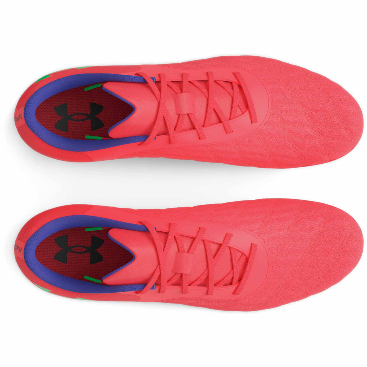 Under Armour Magnetico Select JR 3.0 FG souliers de soccer enfants empeigne-Beta / Vert / Marron