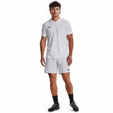 UA Maquina 3.0 shorts de soccer adultes face- blanc / noir