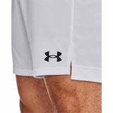 UA Maquina 3.0 shorts de soccer adultes lateral- blanc / noir