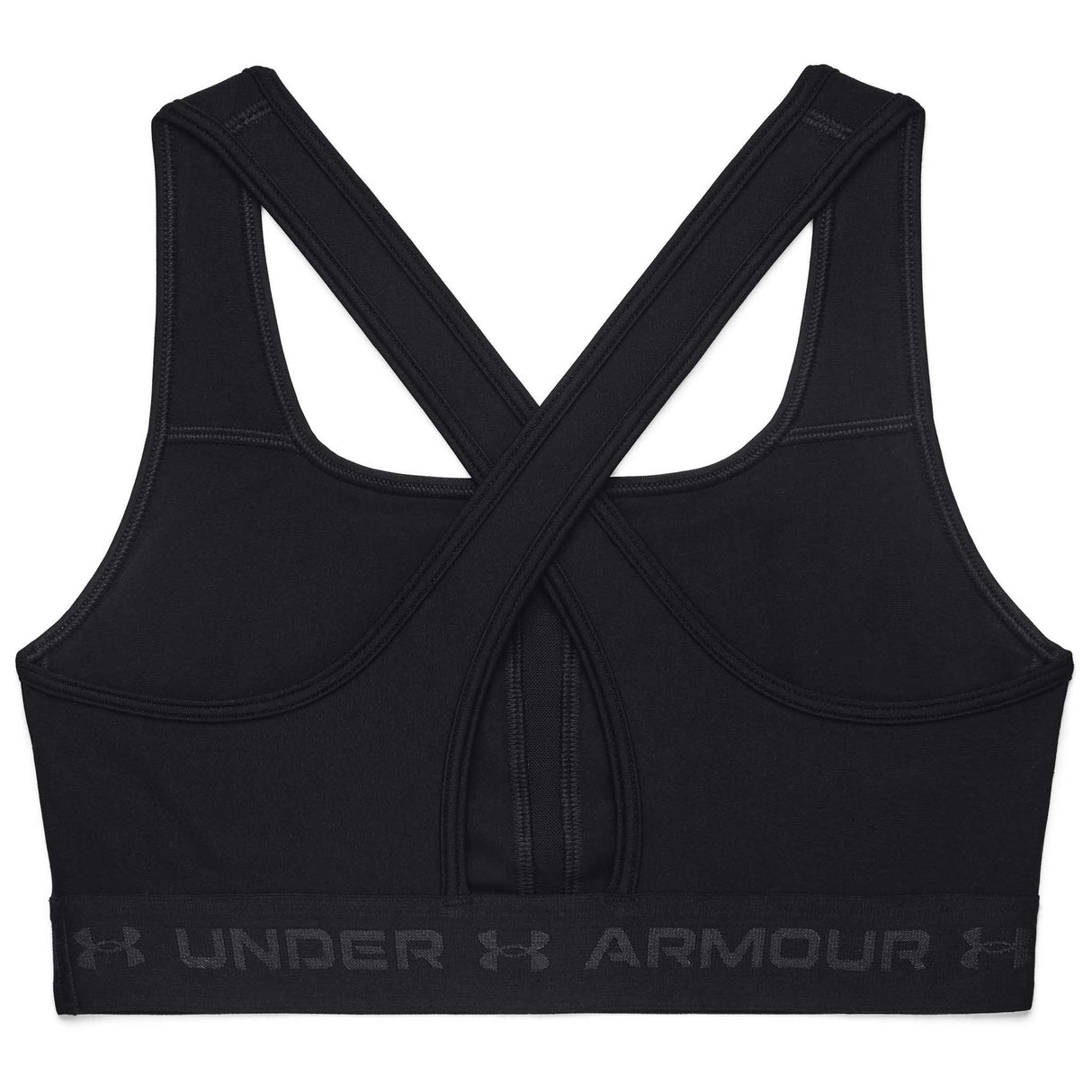 UA Armour® Mid top de sport dos croisé femme dos- noir / gris