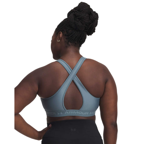 UA Armour® Mid top de sport dos croisé femme XXL dos- Jasper Blue / Serpentine